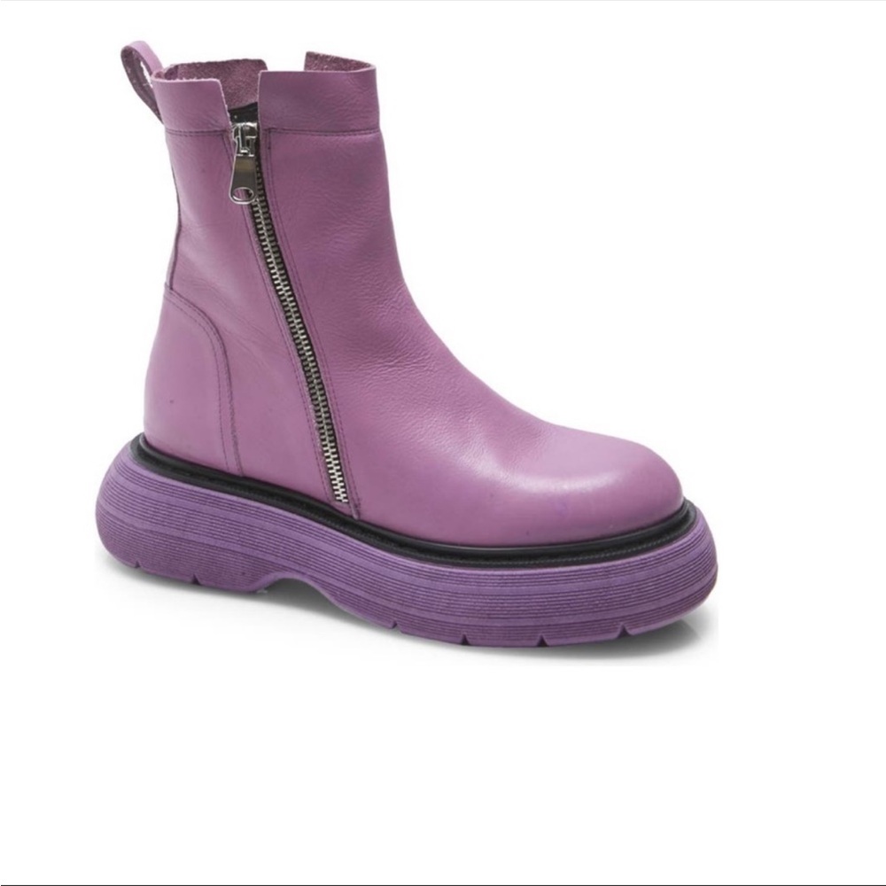 Free People Mara Zip Moro Boots - Purple sz 39/9
